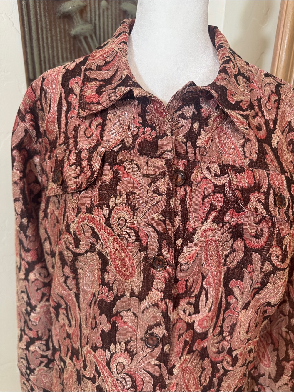 Acorn Vintage Tapestry Jacket – Paisley Floral Pattern - Picture 4 of 4